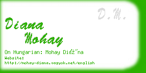 diana mohay business card